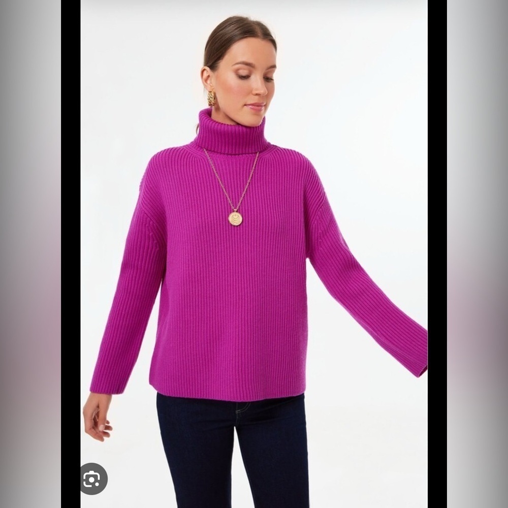 Tuckernuck Magenta Laurel Turtleneck